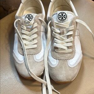 Tory Burch Cream and White Sneakers